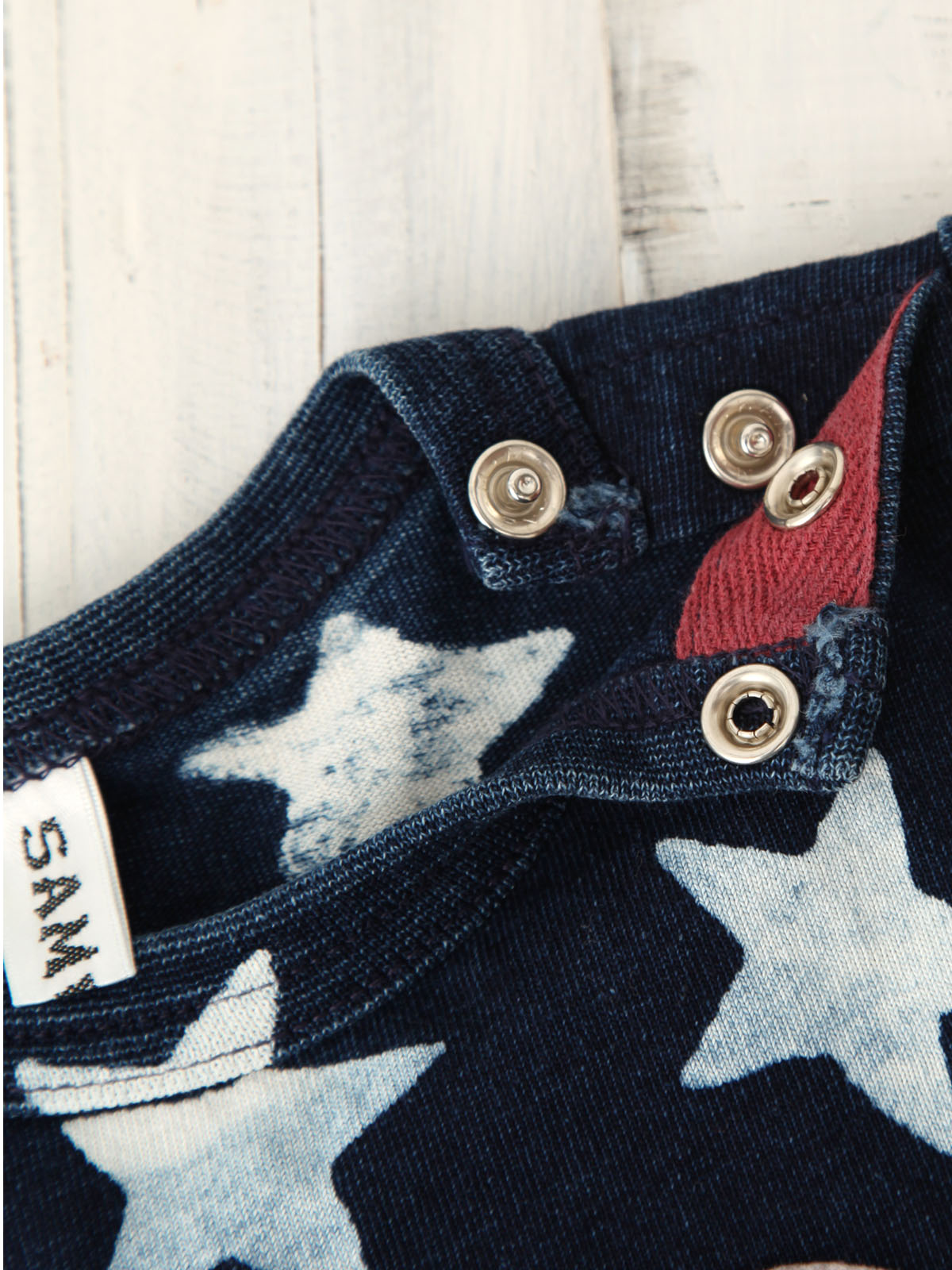 ベビートップス|【ベビー服】【F.O.KIDS】インディゴスターTシャツ