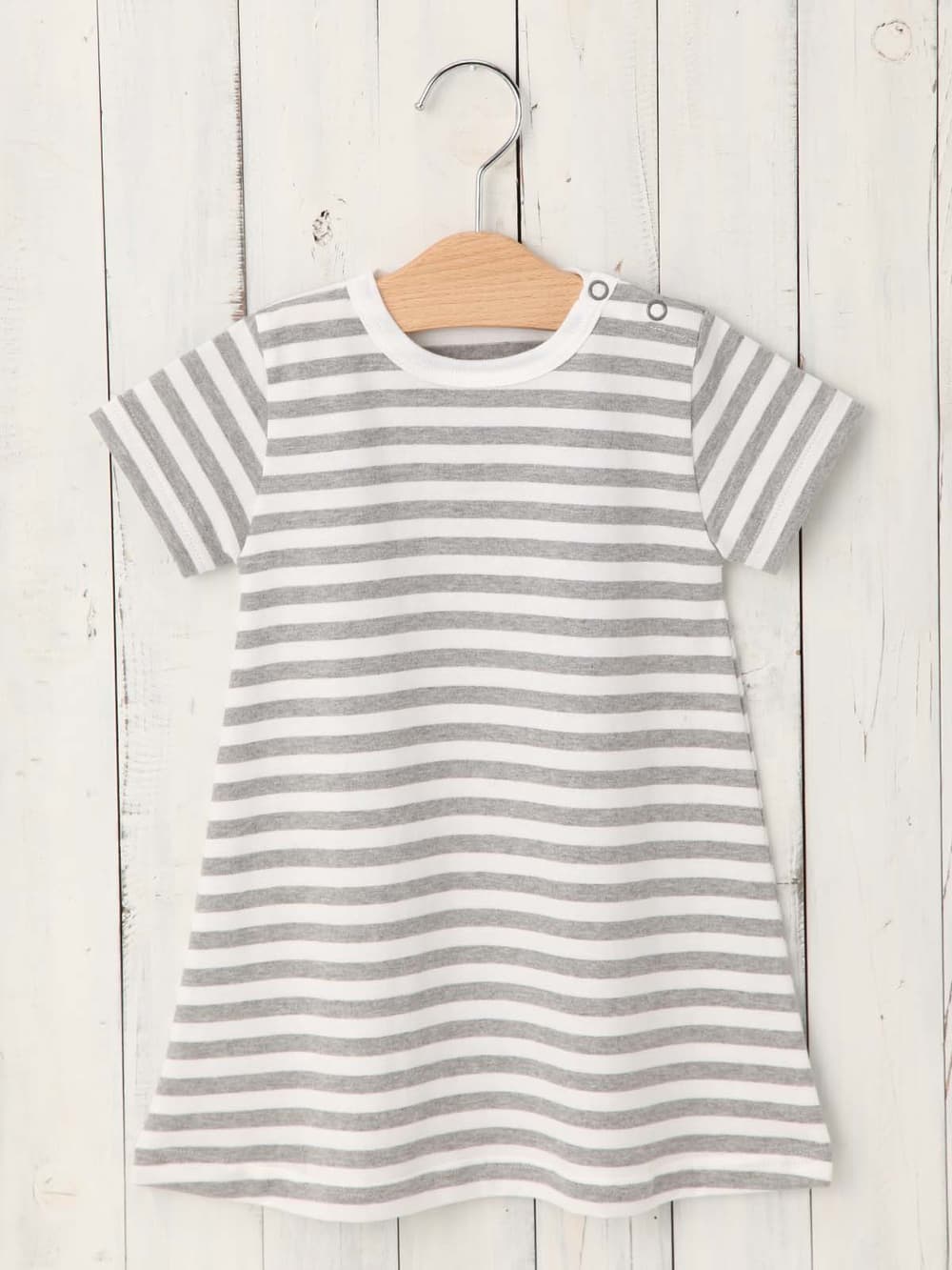 日本製 Angeliebeオリジナル ボーダーtシャツワンピース エンジェリーベ ベビー 新生児服 ベビー用品通販 エンジェリーベ 公式