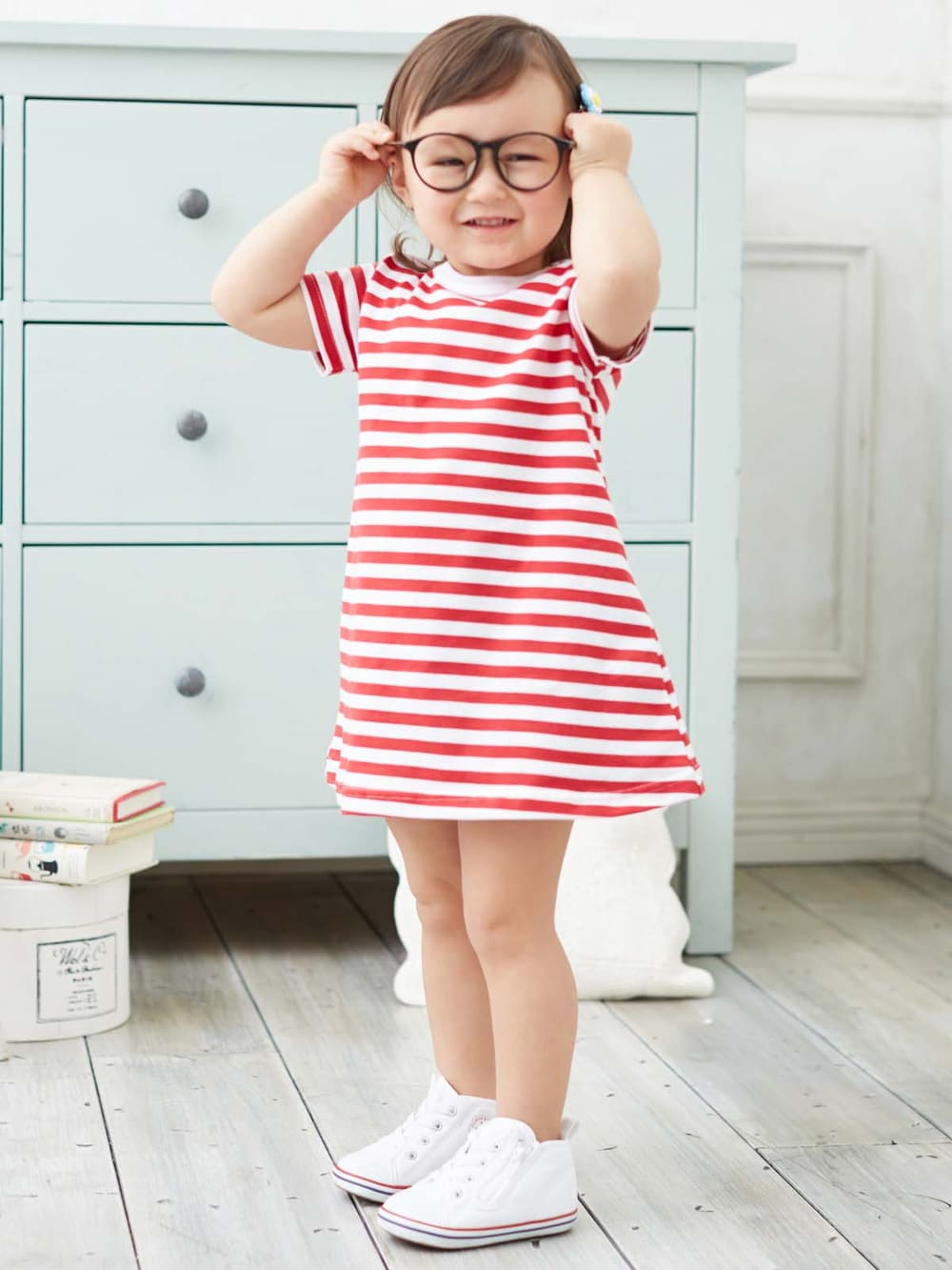 ベビー ワンピース | 【日本製】ANGELIEBEオリジナル ボーダーTシャツワンピース ｜ベビー服（新生児服）・ベビー用品通販｜ エンジェリーベ  公式