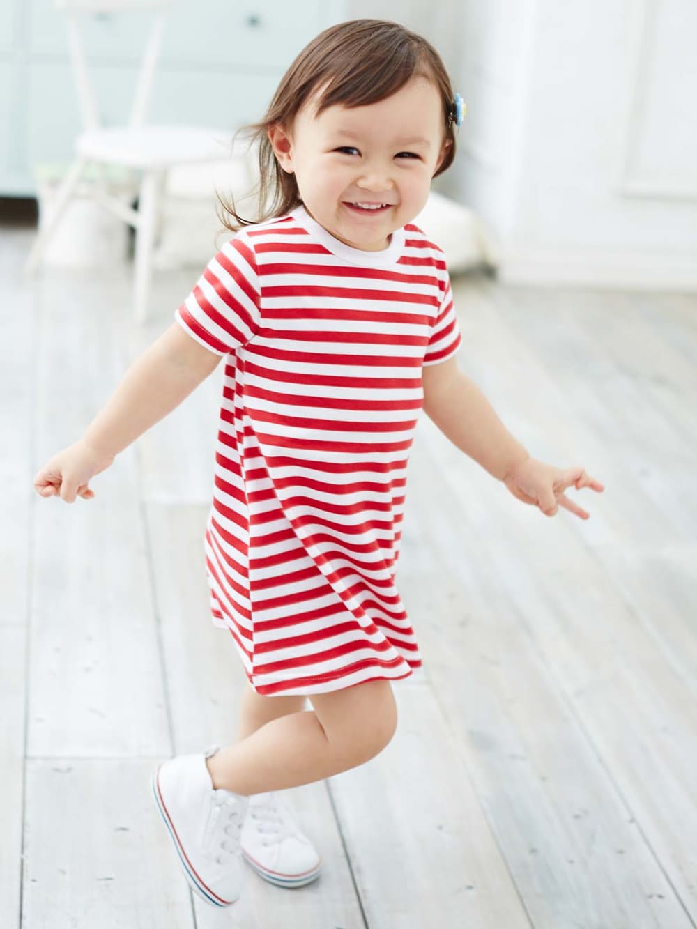 ベビー ワンピース | 【日本製】ANGELIEBEオリジナル ボーダーTシャツワンピース ｜ベビー服（新生児服）・ベビー用品通販｜ エンジェリーベ  公式