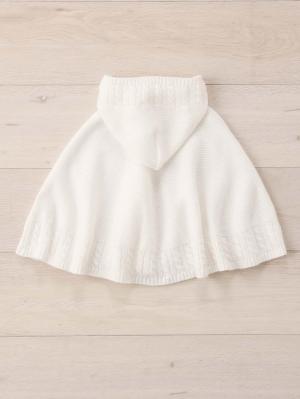 セレモニードレス|【日本製】フェザーコットンケープ|ホワイト