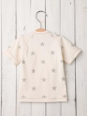 コンビ肌着・新生児/ベビー肌着|【日本製】ANGELIEBEオリジナル 無添加コットン短肌着|グレー