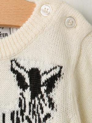 ベビートップス|CLOUDY FINE LATER（クラウディファインレター）しまうまニット