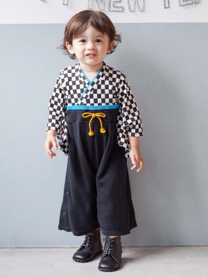 ベビー袴|【ベビー服】【Tino Tino】和風袴オール　男の子　女の子|BOY