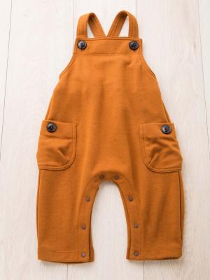 ベビー パンツ|La Stella（ラ ステラ）ジャージーサロペット|キャメル