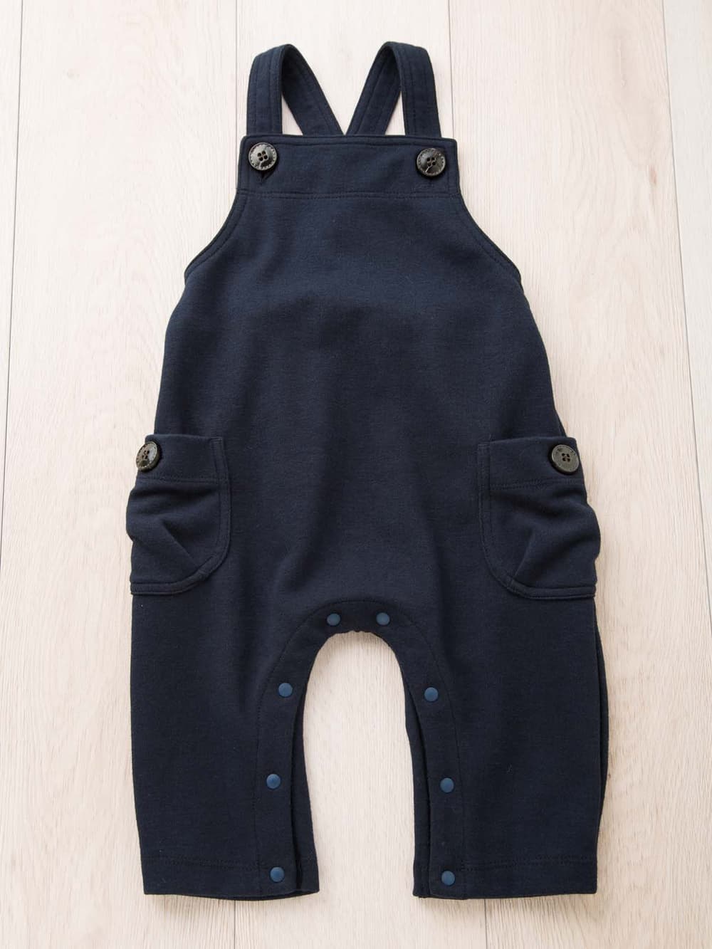 ベビー パンツ|La Stella（ラ ステラ）ジャージーサロペット|ネイビー