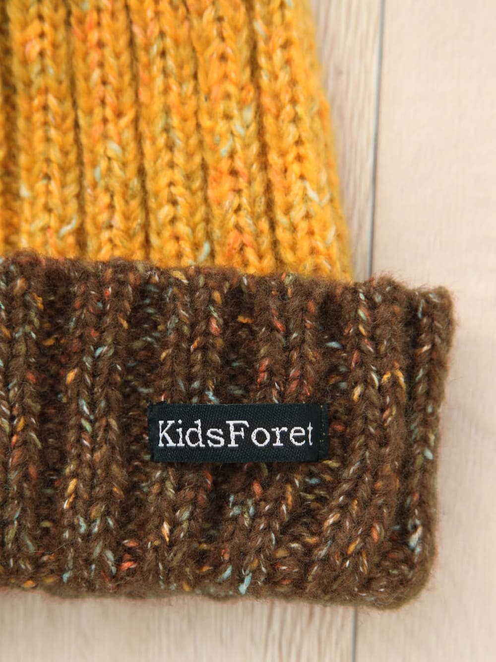 ベビー帽子（新生児・乳児）|【KIDS FORET】ボーダーニットキャップ