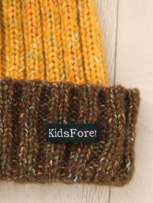 ベビー帽子（新生児・乳児）|【KIDS FORET】ボーダーニットキャップ