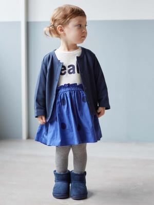 ベビー ワンピース|【ベビー服】Caldia（カルディア）サーマルドッキングロゴワンピ|ホワイト