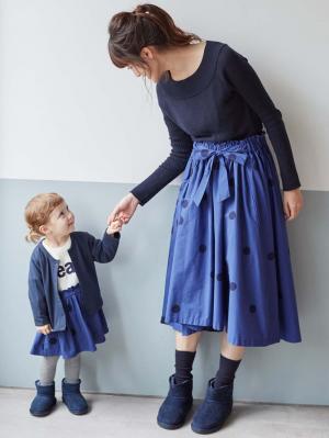 ベビー ワンピース|【ベビー服】Caldia（カルディア）サーマルドッキングロゴワンピ|ホワイト