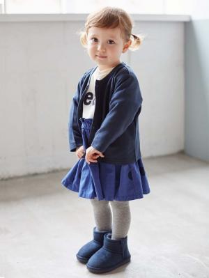 ベビー ワンピース|【ベビー服】Caldia（カルディア）サーマルドッキングロゴワンピ|ホワイト