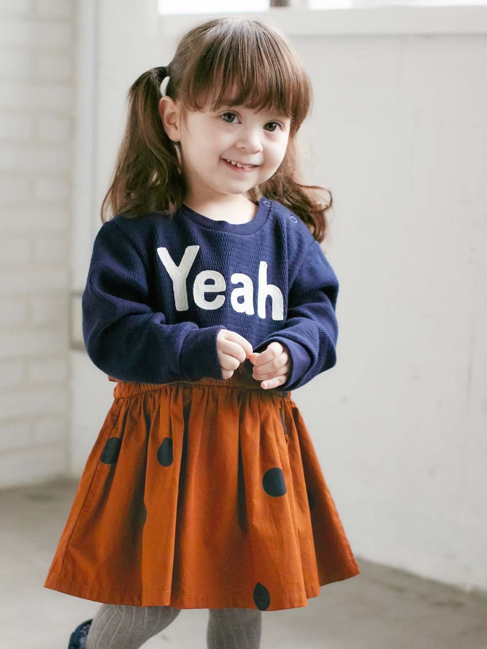 ベビー ワンピース|【ベビー服】Caldia（カルディア）サーマルドッキングロゴワンピ|ネイビー