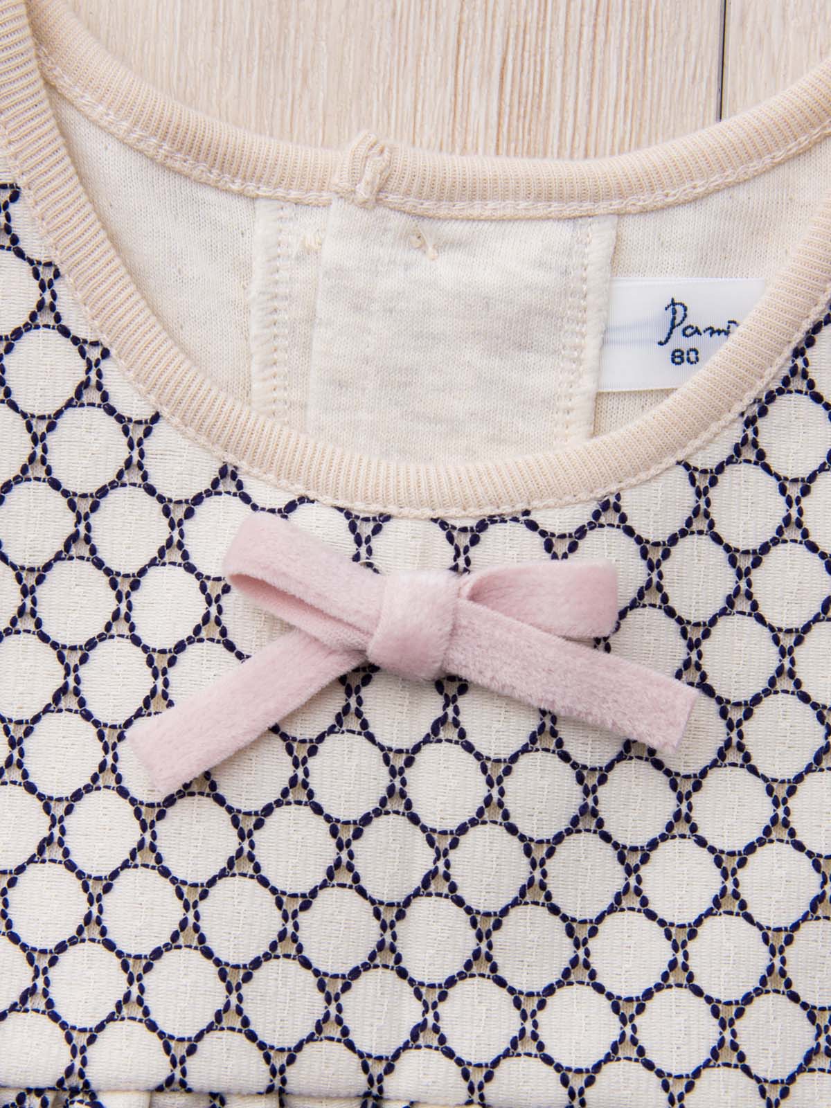 ベビー ワンピース|【日本製】Pample Mousse（パンプルムース）切替花柄ワンピース＆ブルマセット