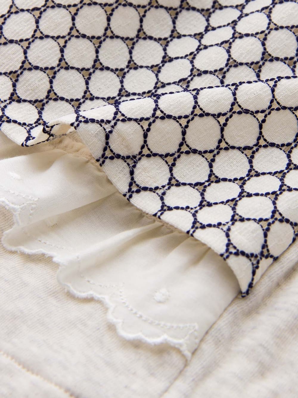 ベビー ワンピース|【日本製】Pample Mousse（パンプルムース）切替花柄ワンピース＆ブルマセット