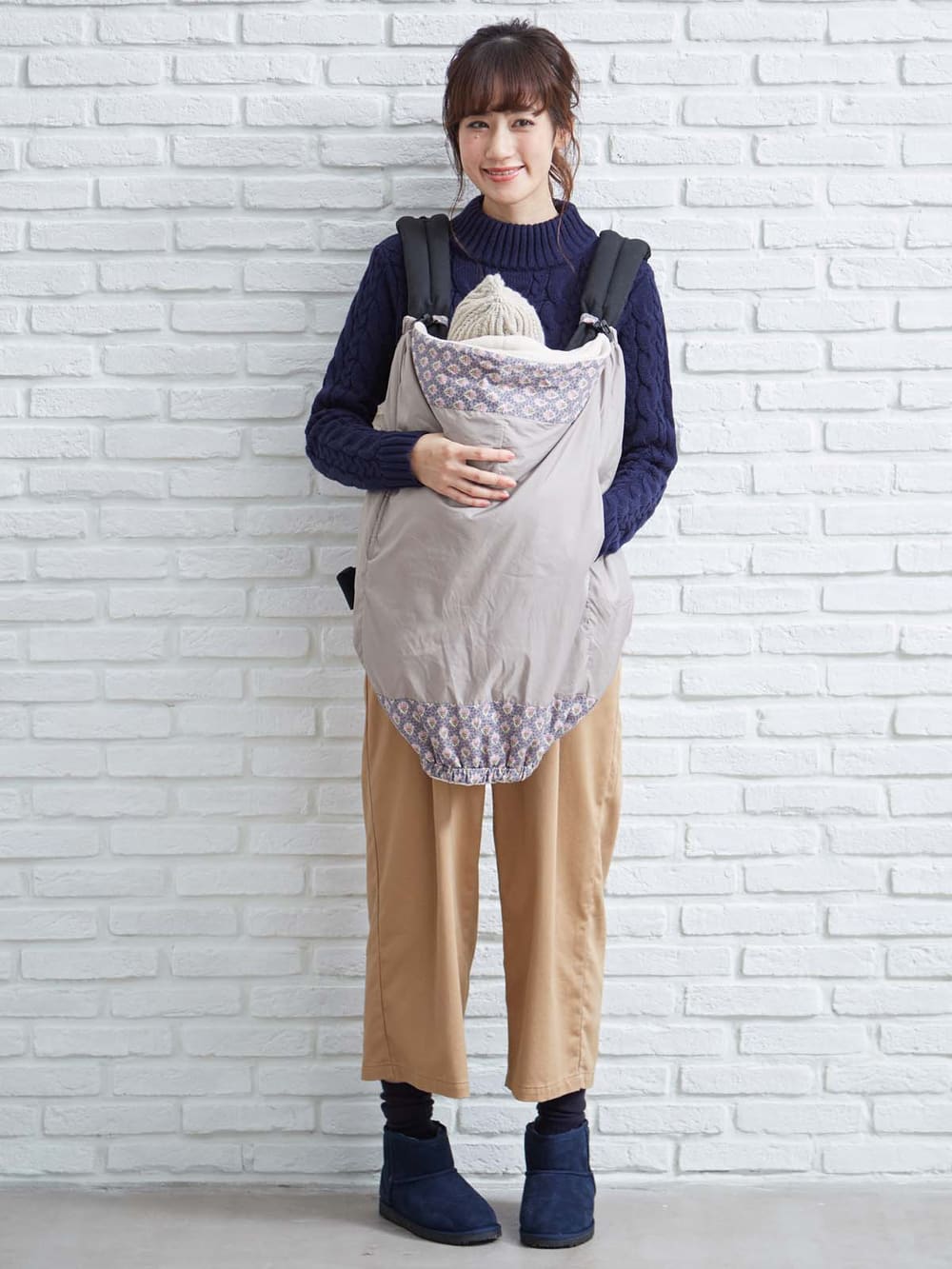 アウトレット|【SOLEIADO】2WAYベビーウォーマーママケープ