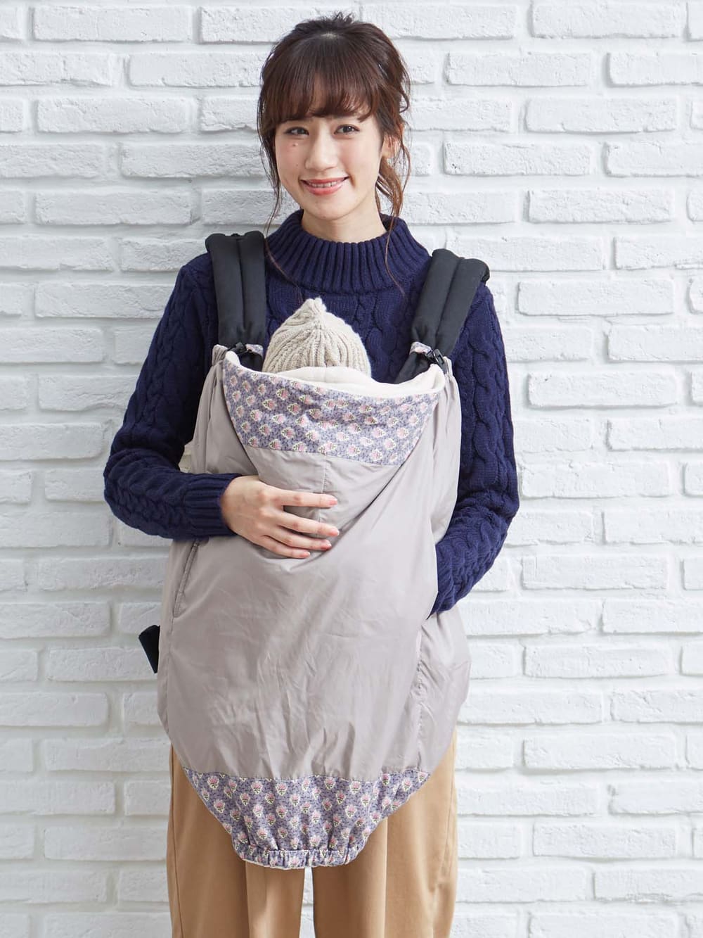 アウトレット|【SOLEIADO】2WAYベビーウォーマーママケープ