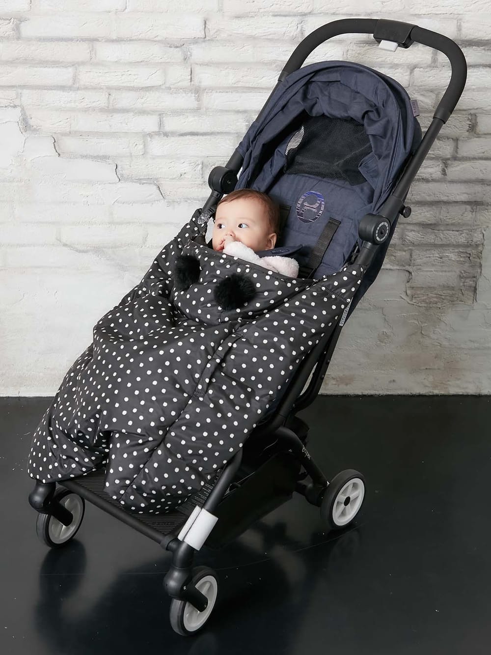 アウトレット|手描きドットダウンケープ