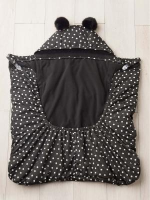 アウトレット|手描きドットダウンケープ