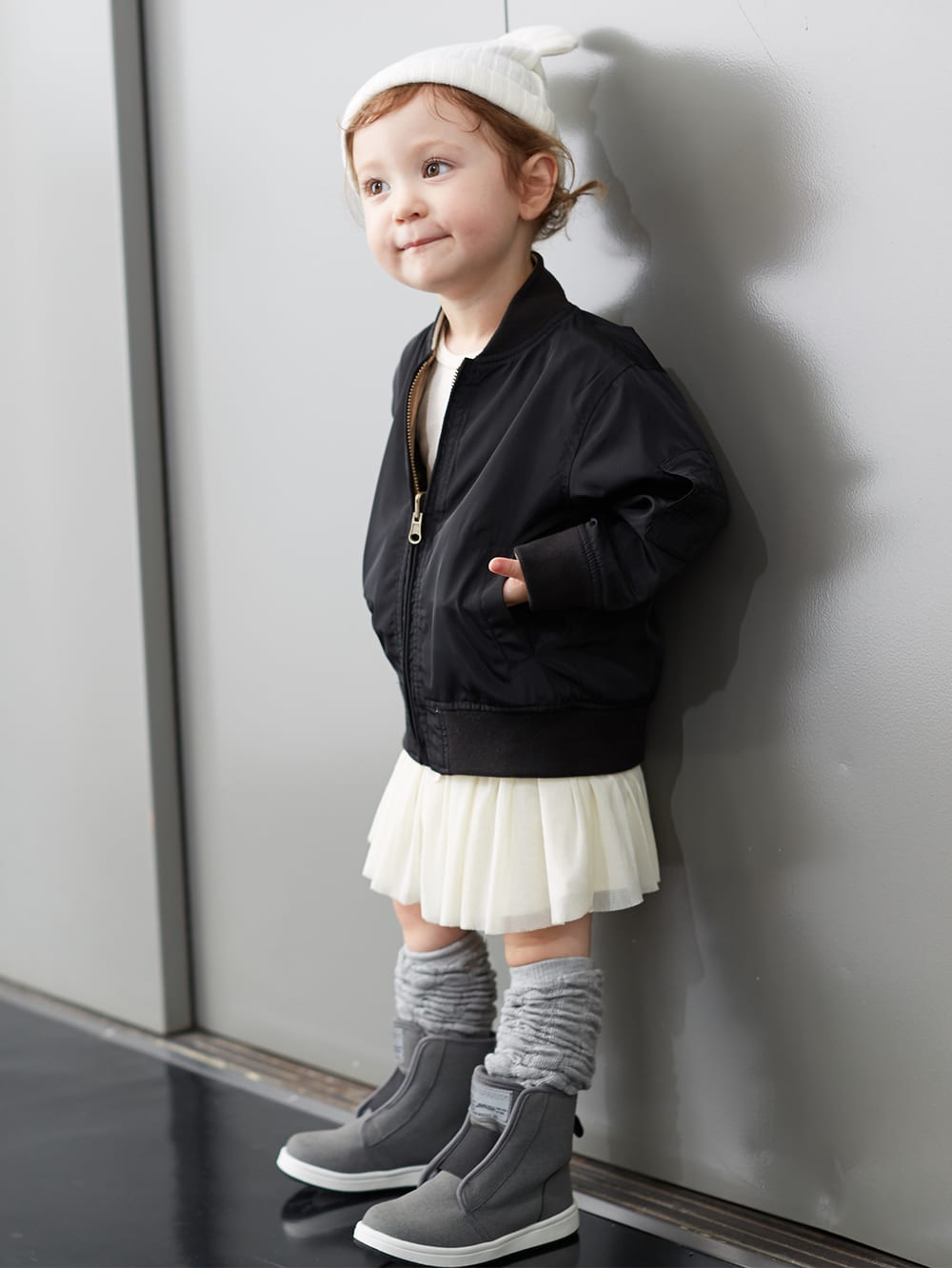 ベビーシューズ・ファーストシューズ・ベビー靴下|【MAX55%OFF ブラックフライデーセール対象】【ベビー服】【PAPAPAPARK】コンフォートベルテッドブーティ|グレー