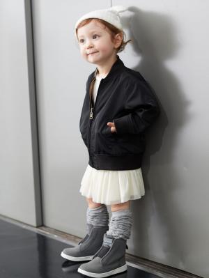 ベビーシューズ・ファーストシューズ・ベビー靴下|【MAX55%OFF ブラックフライデーセール対象】【ベビー服】【PAPAPAPARK】コンフォートベルテッドブーティ|グレー