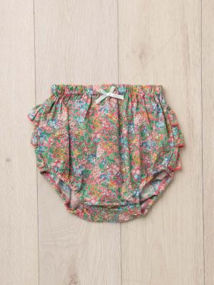 ベビー ブルマ|coto cotte(コトコト)付け衿&ブルマ2点セット|出産 祝い|ピンク花柄