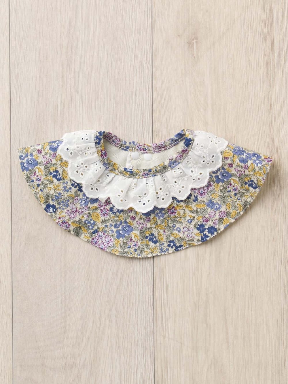 ベビー ブルマ|coto cotte(コトコト)付け衿&ブルマ2点セット|出産 祝い|オフホワイト花柄