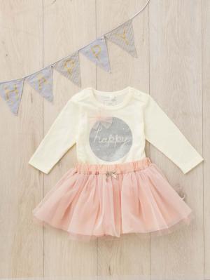 【ベビー服】coto cotte（コトコト）ボディ、チュチュ&ガーランド3点セット