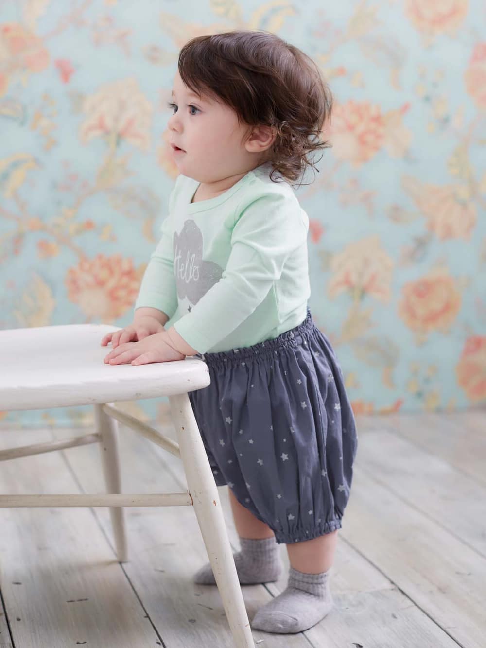 ロンパース・カバーオール|【ベビー服】coto cotte（コトコト）ボディ、パフブルマ＆ガーランド3点セット