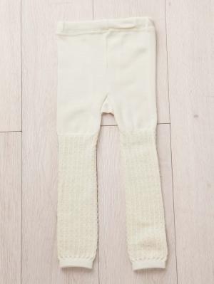 ベビーシューズ・ファーストシューズ・ベビー靴下|ケーブル編み柄スパッツ