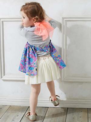 スタイ（よだれかけ）|Caldia（カルディア）タイプライター小花柄エプロンスタイ