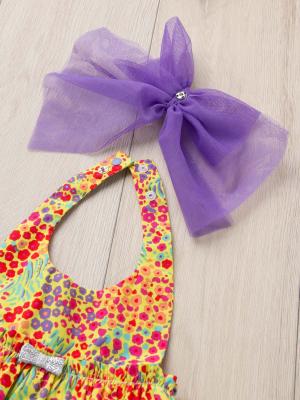 スタイ（よだれかけ）|Caldia（カルディア）タイプライター小花柄エプロンスタイ