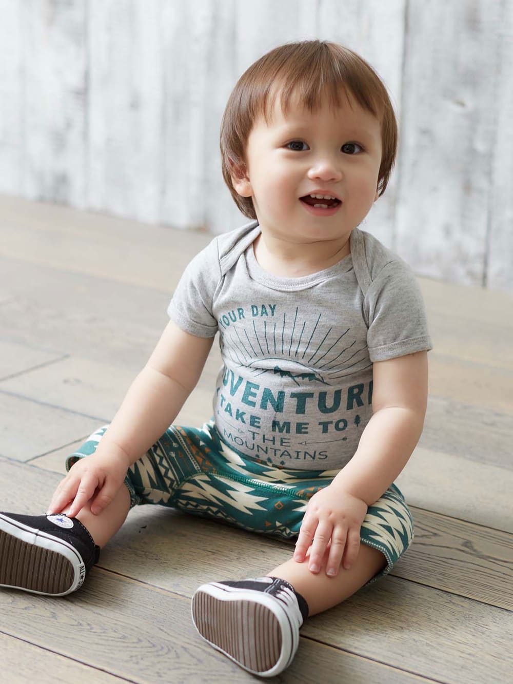 ロンパース・カバーオール|【ベビー服】【Makeyour day】ボディ＆パンツ 2点セット