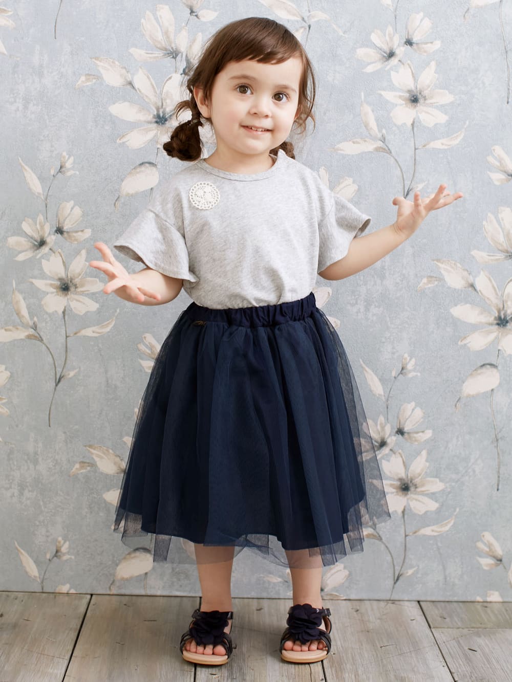ベビー ワンピース | Seraph(セラフ)Tシャツワンピ＆チュールスカート2点セット ｜ベビー服（新生児服）・ベビー用品通販｜ エンジェリーベ 公式