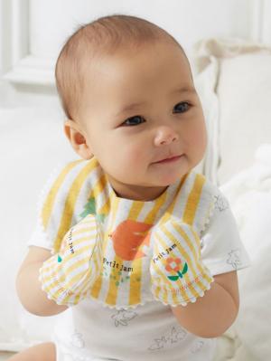 スタイ(よだれかけ)|Petit jam(プチジャム)スタイ&ミトン 2Pギフトセット|出産 祝い