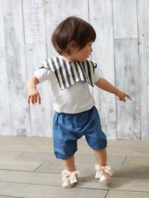 スタイ(よだれかけ)|La Stella(ラ ステラ)スタースタイ&ブルマ 2点セット|ブラック