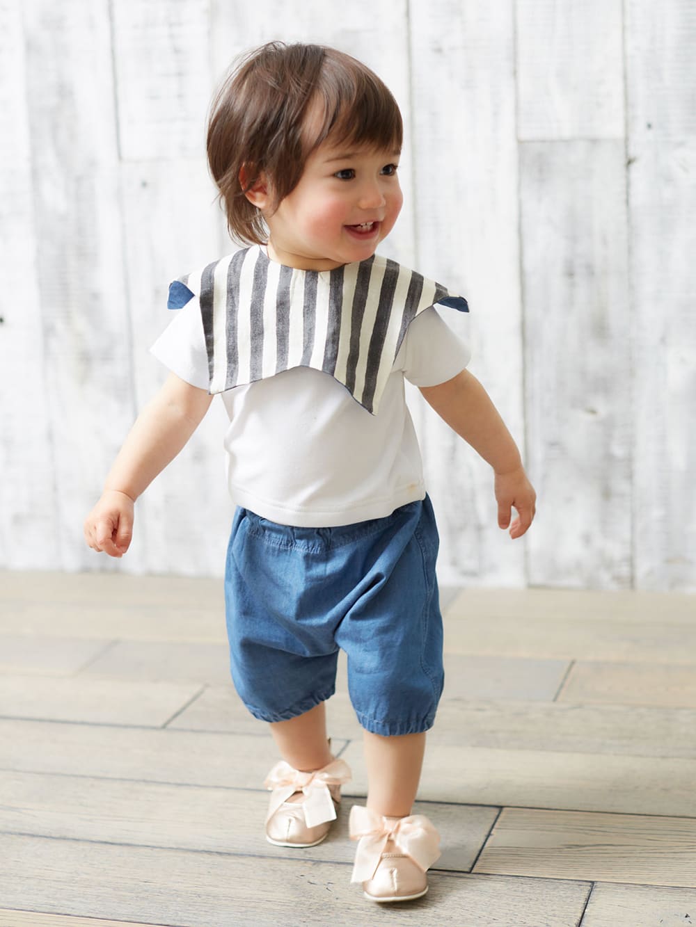 スタイ(よだれかけ)|La Stella(ラ ステラ)スタースタイ&ブルマ 2点セット|ブラック