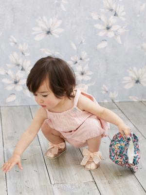 ベビー帽子（新生児・乳児）|【ベビー服】OCEAN&GROUND（オーシャンアンドグラウンド）小花柄ベビーハット|ネイビー