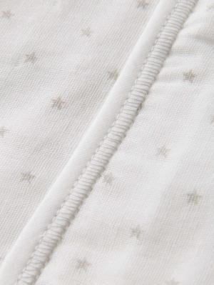 コンビ肌着・新生児/ベビー肌着|【日本製】ANGELIEBEオリジナル  3重ガーゼ星柄短肌着|シルバーグレー