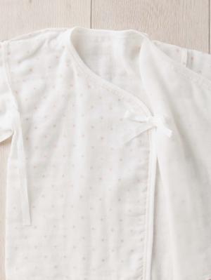 コンビ肌着・新生児/ベビー肌着|【日本製】ANGELIEBEオリジナル  3重ガーゼ星柄短肌着