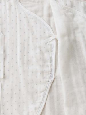 コンビ肌着・新生児/ベビー肌着|【日本製】ANGELIEBEオリジナル  3重ガーゼ星柄コンビ肌着