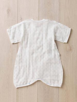 コンビ肌着・新生児/ベビー肌着|【日本製】ANGELIEBEオリジナル  3重ガーゼ星柄コンビ肌着