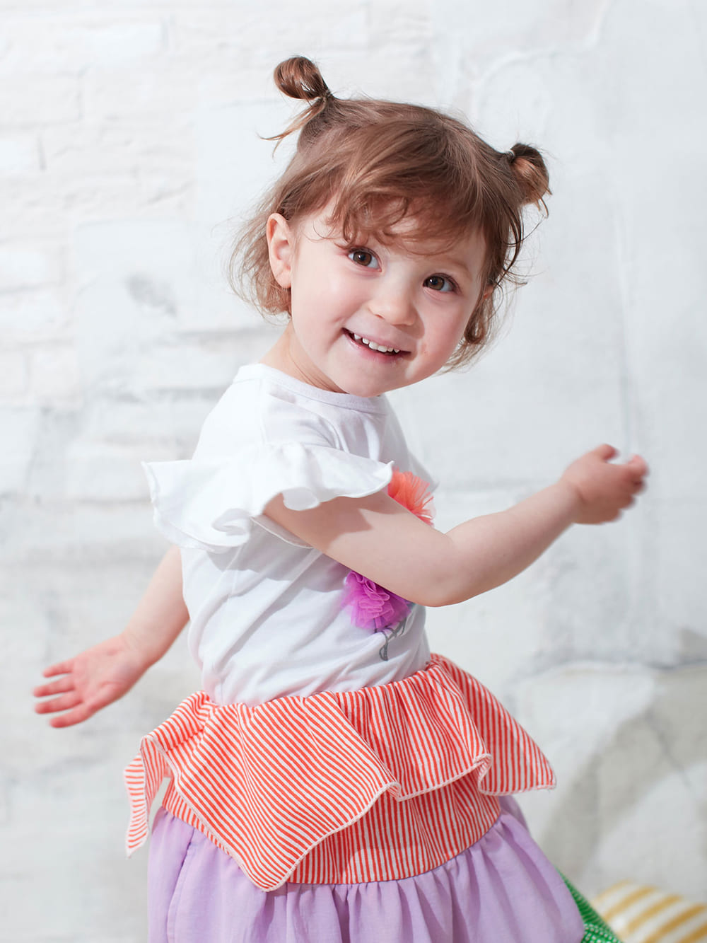 ベビートップス|【ベビー服】Caldia（カルディア）ポンポンアイスTシャツ