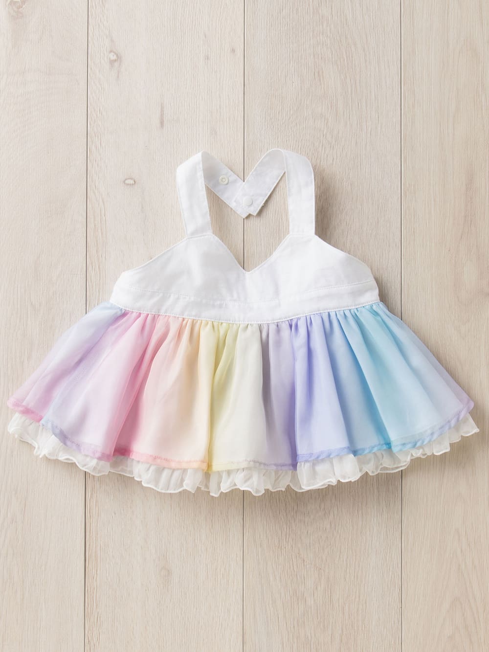 スタイ（よだれかけ）|Kids zoo（キッズズー）エプロンスタイ|レインボー