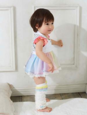 スタイ（よだれかけ）|Kids zoo（キッズズー）エプロンスタイ|レインボー