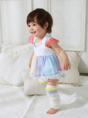 スタイ（よだれかけ）|Kids zoo（キッズズー）エプロンスタイ|レインボー