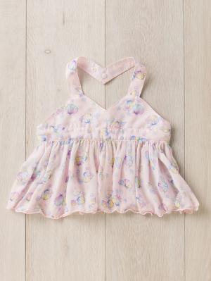 スタイ（よだれかけ）|Kids zoo（キッズズー）エプロンスタイ|ピンク