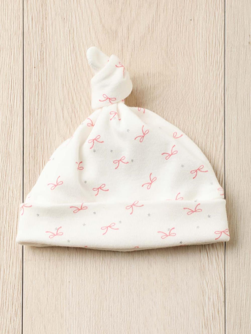 出産準備|【最大20%オフ｜新生活まとめ買い対象】【日本製】【Anna Nicola】プリント短肌着＆コンビ肌着、キャップ3点セット|リボン