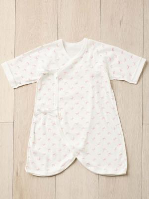 出産準備|【最大20%オフ｜新生活まとめ買い対象】【日本製】【Anna Nicola】プリント短肌着＆コンビ肌着、キャップ3点セット|リボン