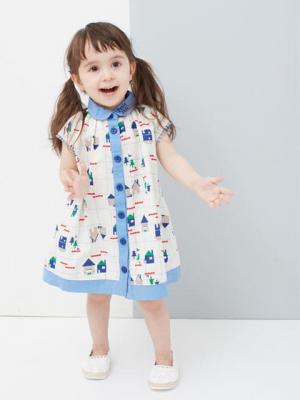 ベビー ワンピース Petit Jam おうち柄シャツワンピース ベビー服 新生児服 ベビー用品通販 エンジェリーベ 公式