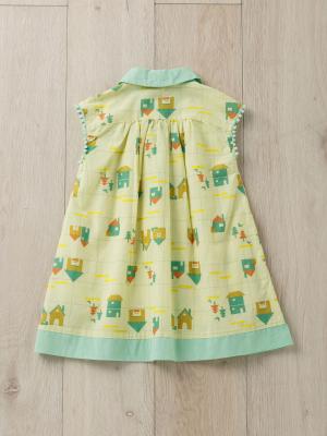 ベビー ワンピース|Petit jam（プチジャム）おうち柄シャツワンピース